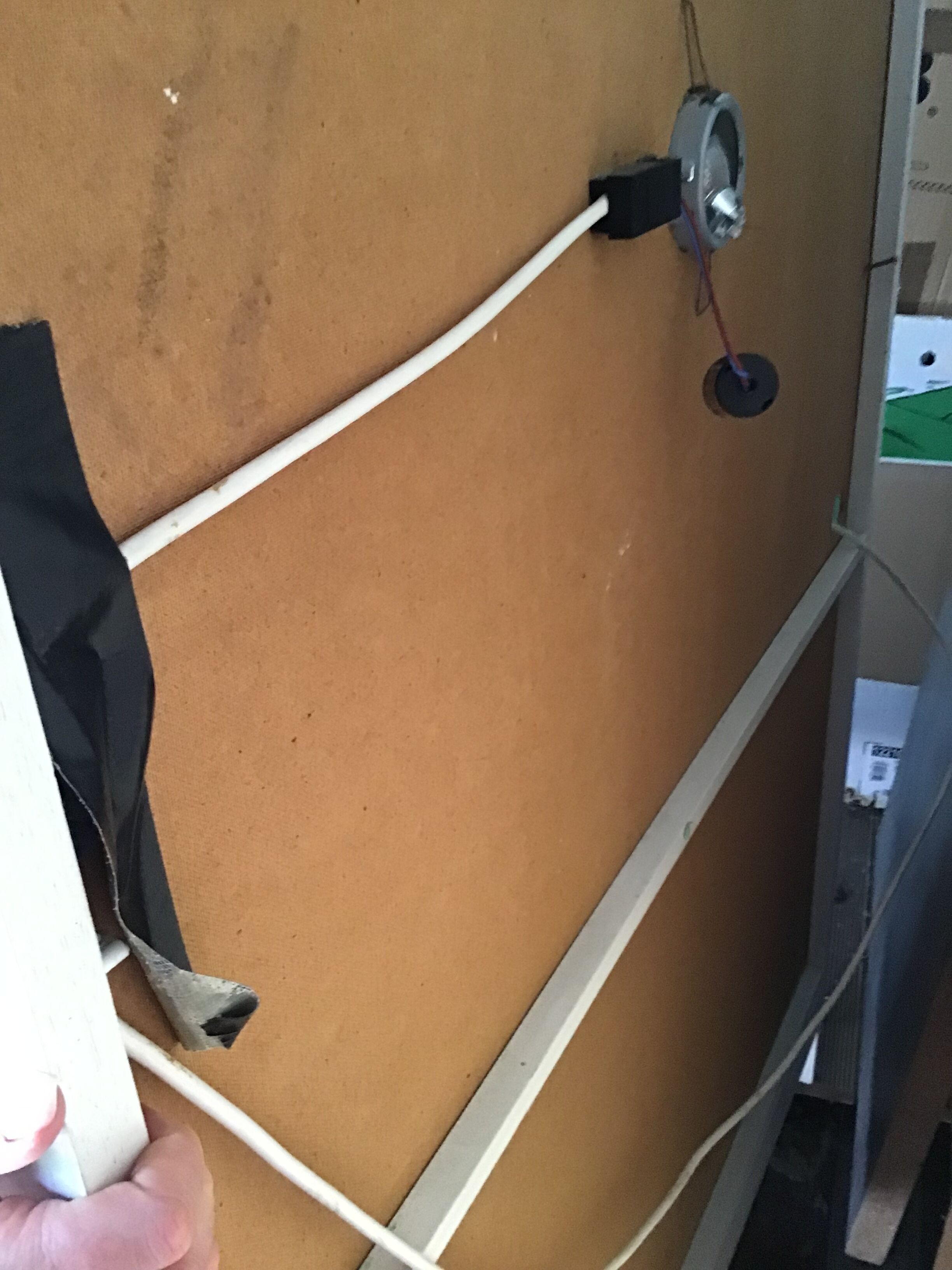 Cerusee showcase in solid oak.