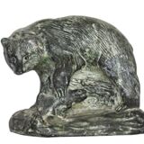 Inuit bear sculpture