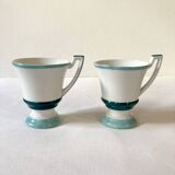 7 earthenware coffee cups of the brûlot type