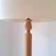 Vintage floor lamp in solid oak from the 1960s.