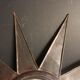 Miroir soleil of bulging witch 61 cm metal 20th sorcerer convex ice