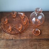 Pink alcohol service, 1960s