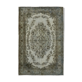 Tapis vintage anatolien 1980 1980 193 cm x 288 cm gris noué