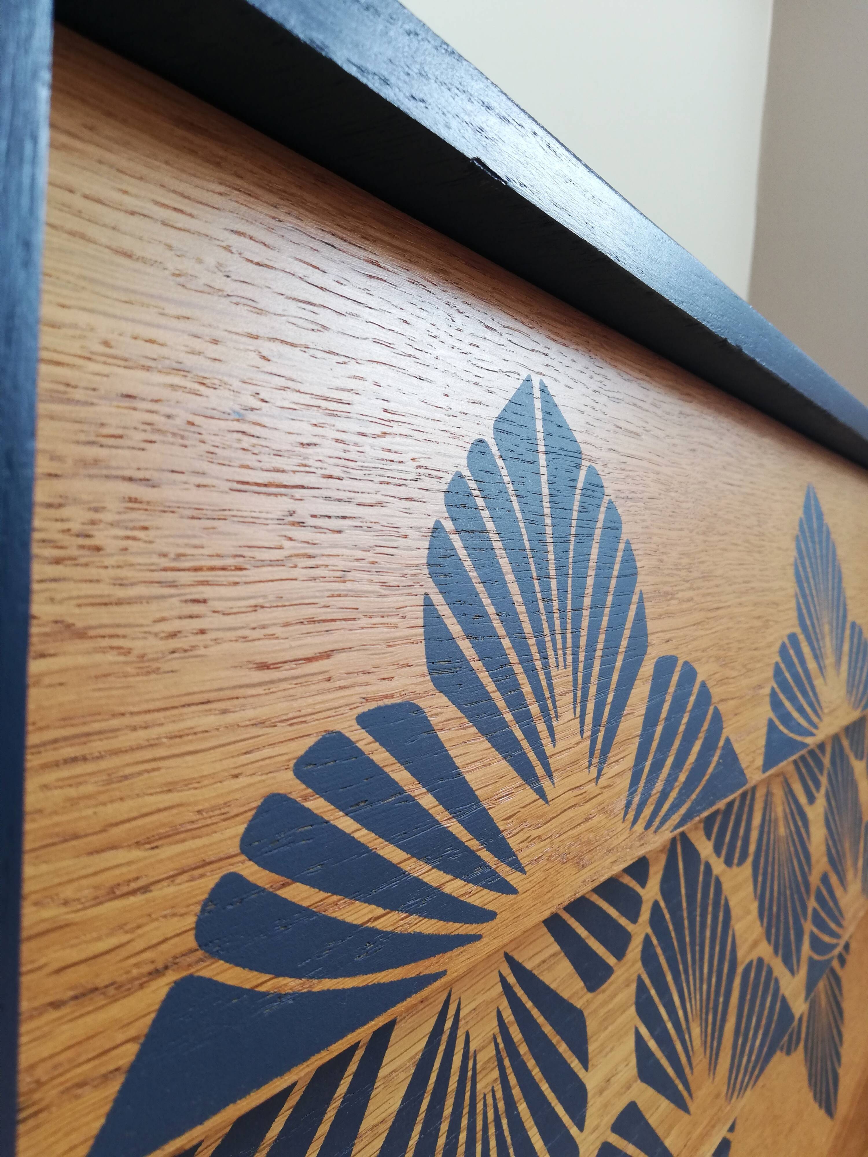 1960 Chest of drawers revisited in midnight blue