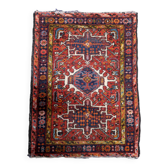 Handmade Old Karajeh Persian rug (63 cm x 86 cm), 1920s