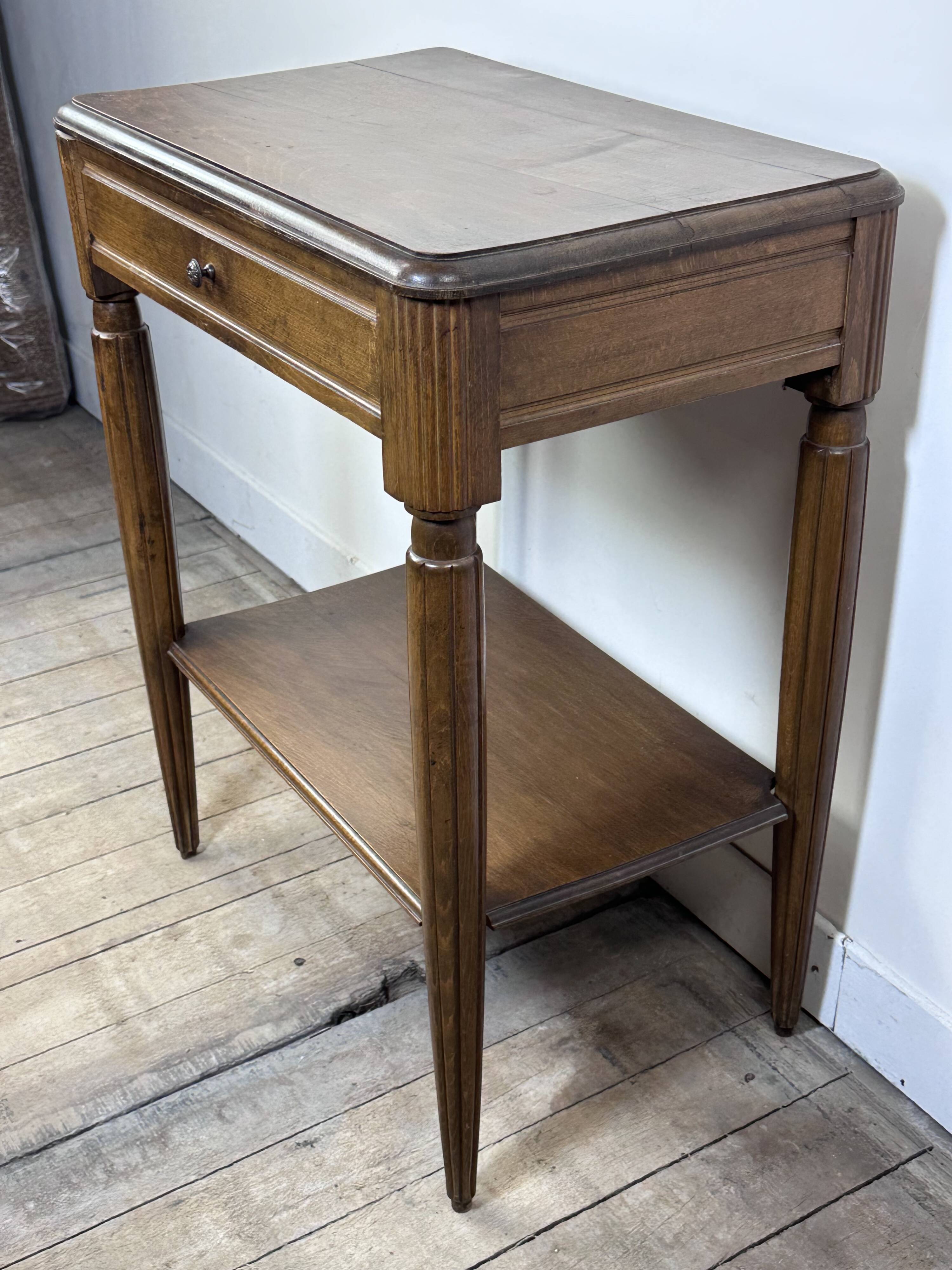1940s Oak Side Table