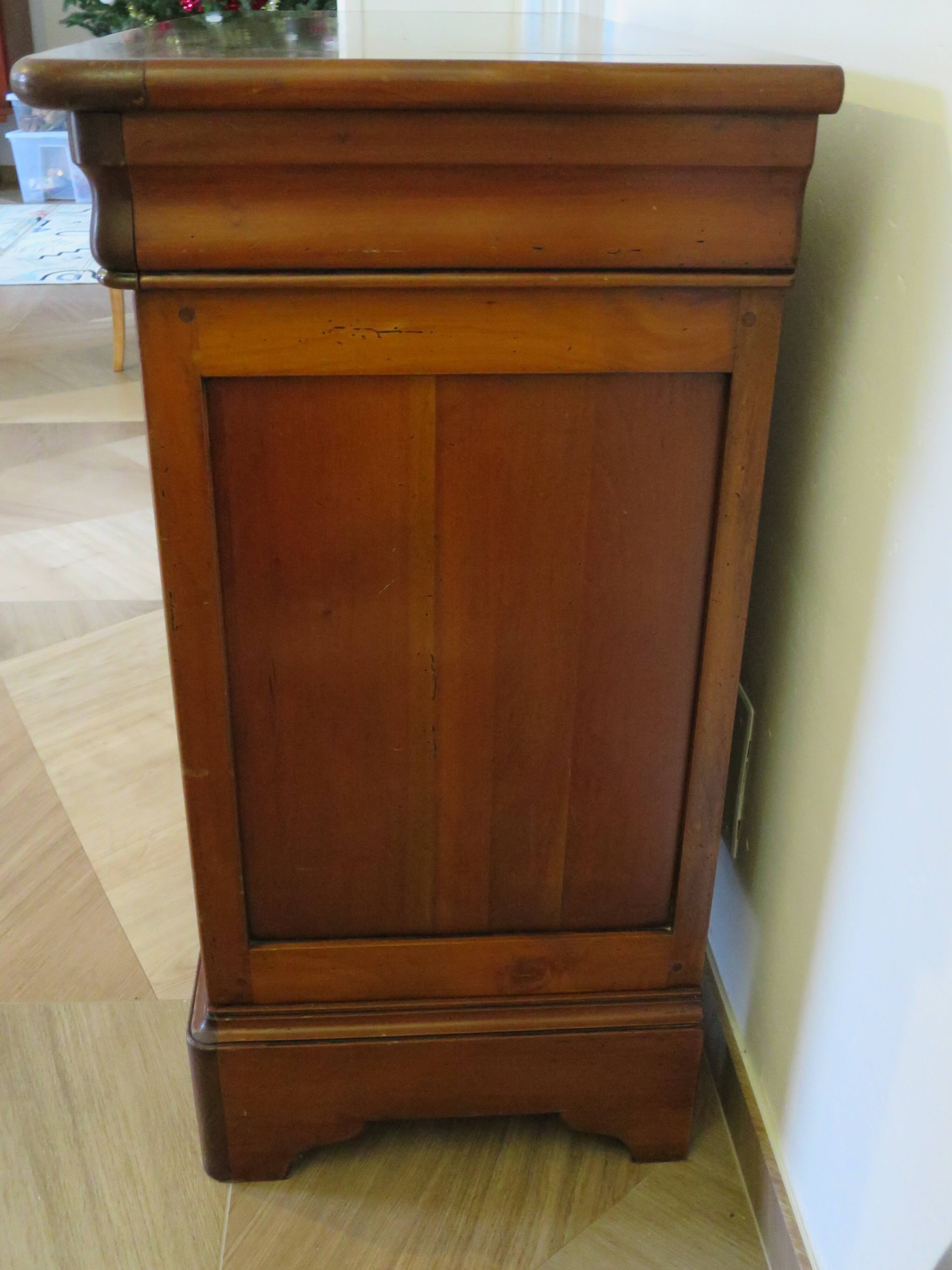 Fruit wood ogee chest of drawers - Louis Philippe style - 4 drawers - 1980s