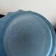 Art Deco vase in frosted blue glass