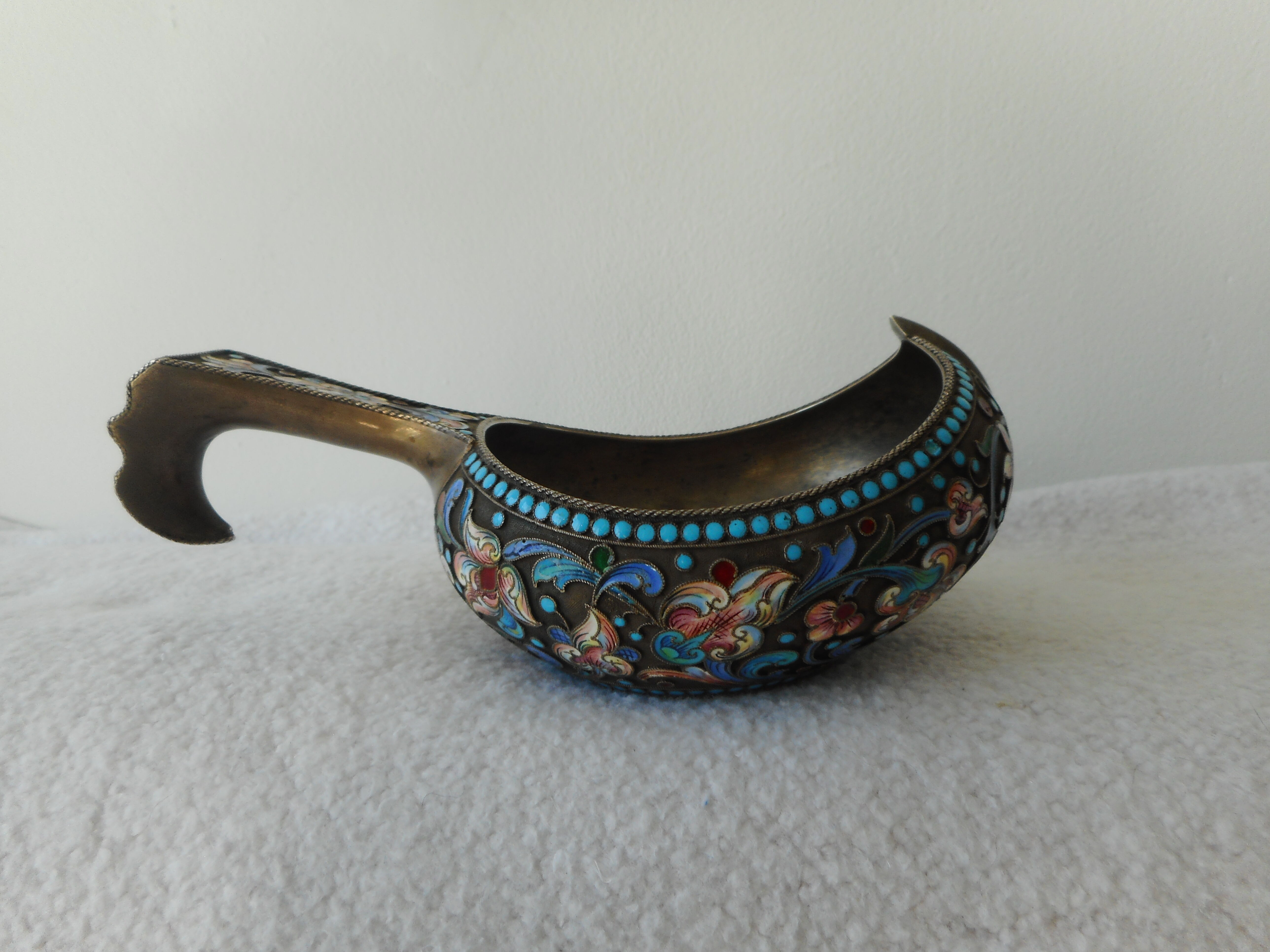 Russian enamelled kovsh