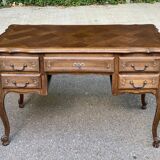 Louis XV style oak center desk