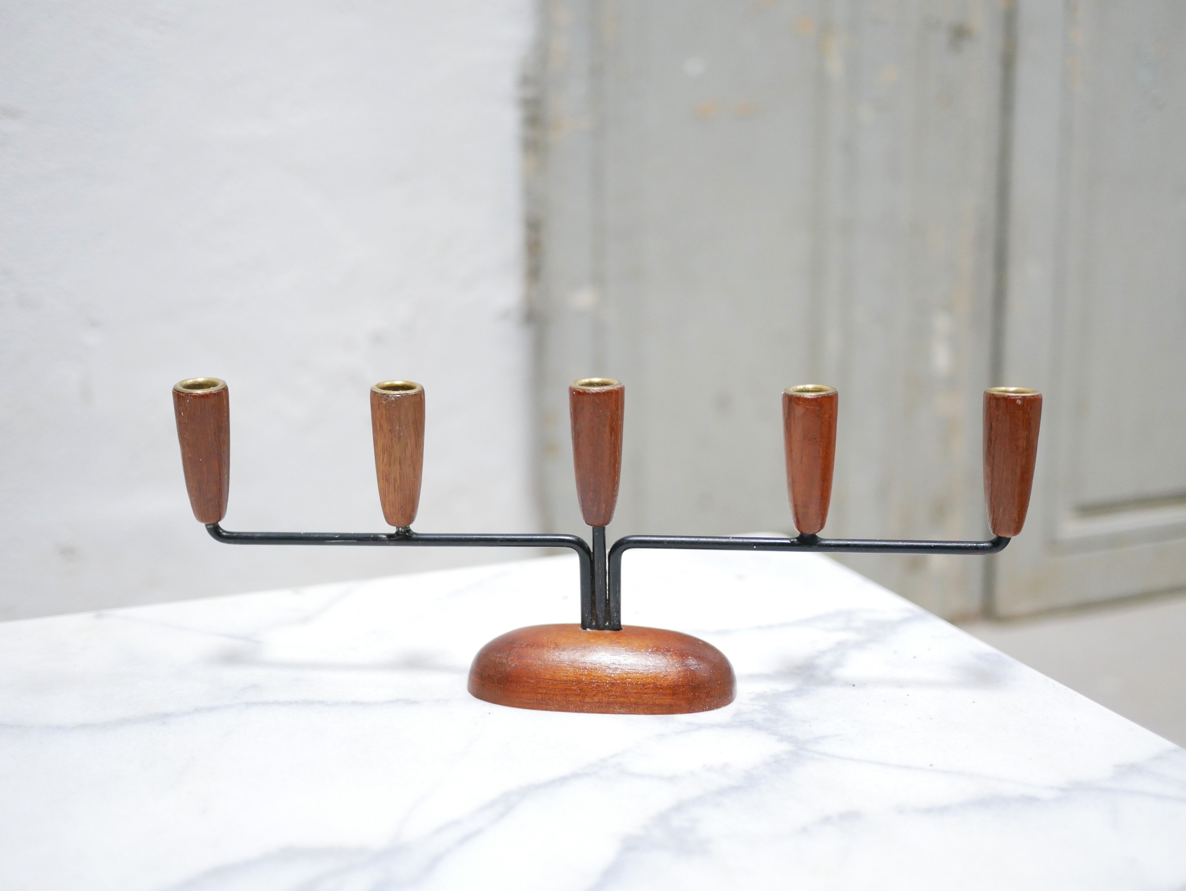 Vintage Danish chandelier published by Luthje