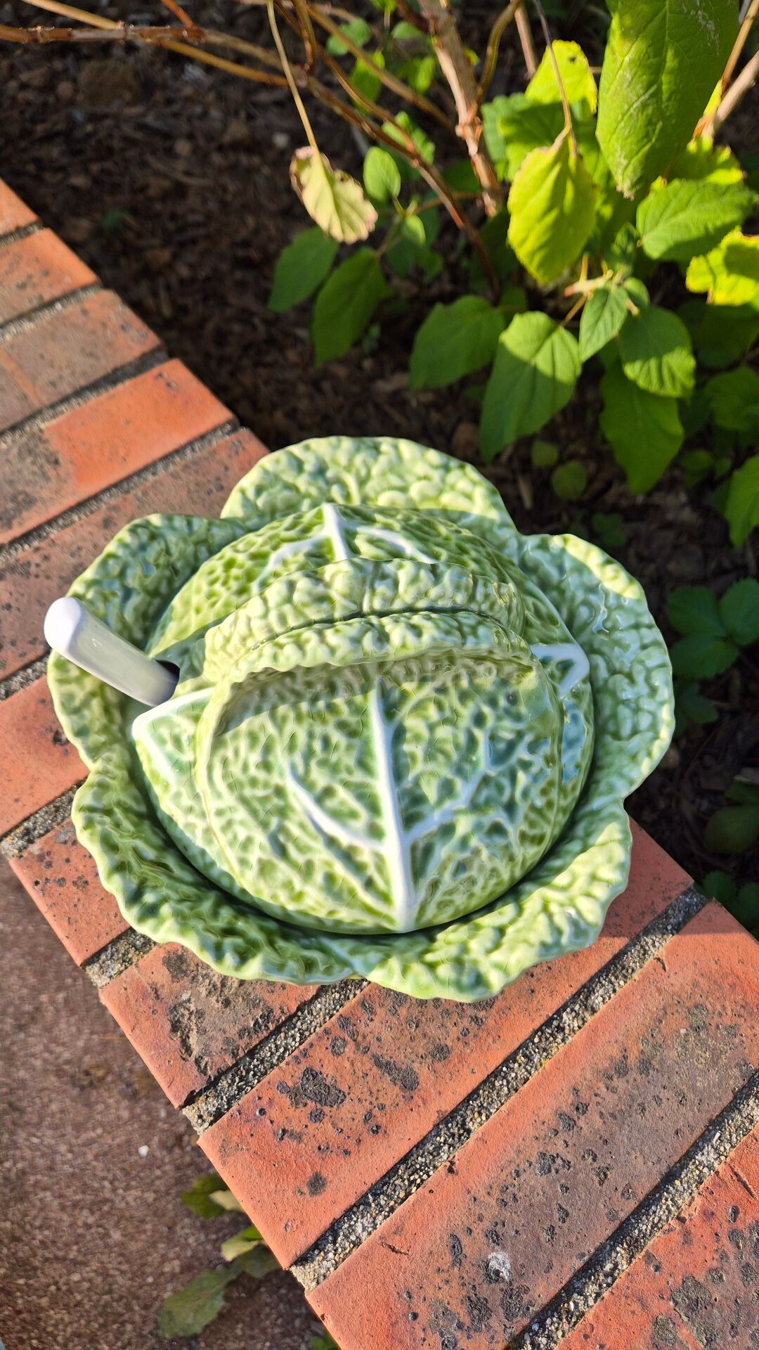soupière chou vert avec louche