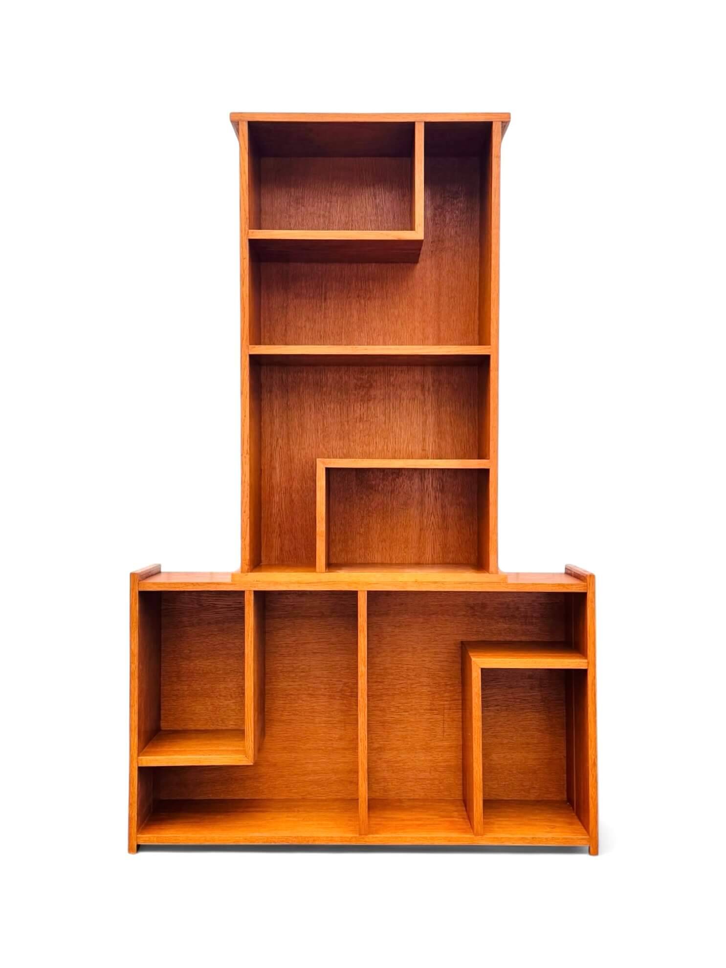 Two vintage asymmetrical storage units