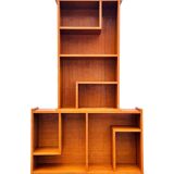 Two vintage asymmetrical storage units