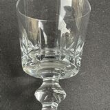 10 verres à pied à porto en cristal - XXème
