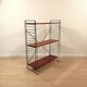 Free-Standing Rack with Wooden Shelves by A. Dekker for Tomado