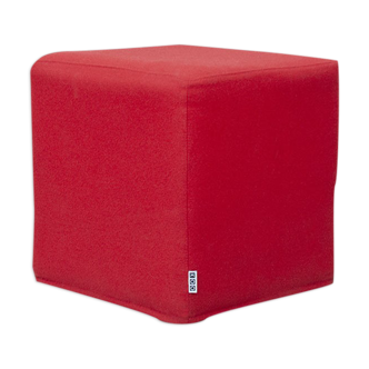 Pouf carré mobile koo rouge