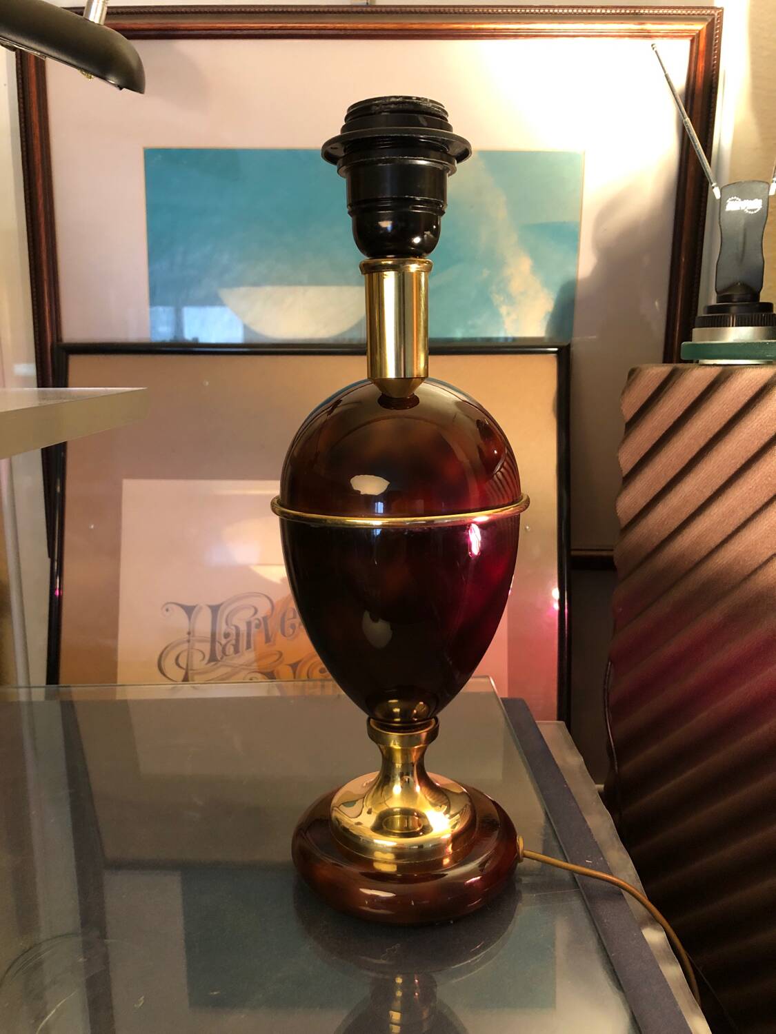 Beautiful brass lamp base