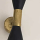 Butterfly sconce in black brass