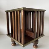 Small rotating desk bookcase