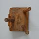 Antique 19th century Brutalist milking stool
