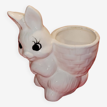 cache pot lapin - vintage