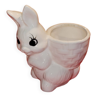 cache pot lapin - vintage