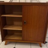Vintage shoe cabinet with splayed legs