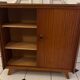 Vintage shoe cabinet with splayed legs