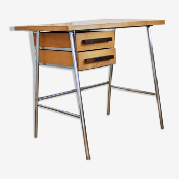 Modernist metal wood desk