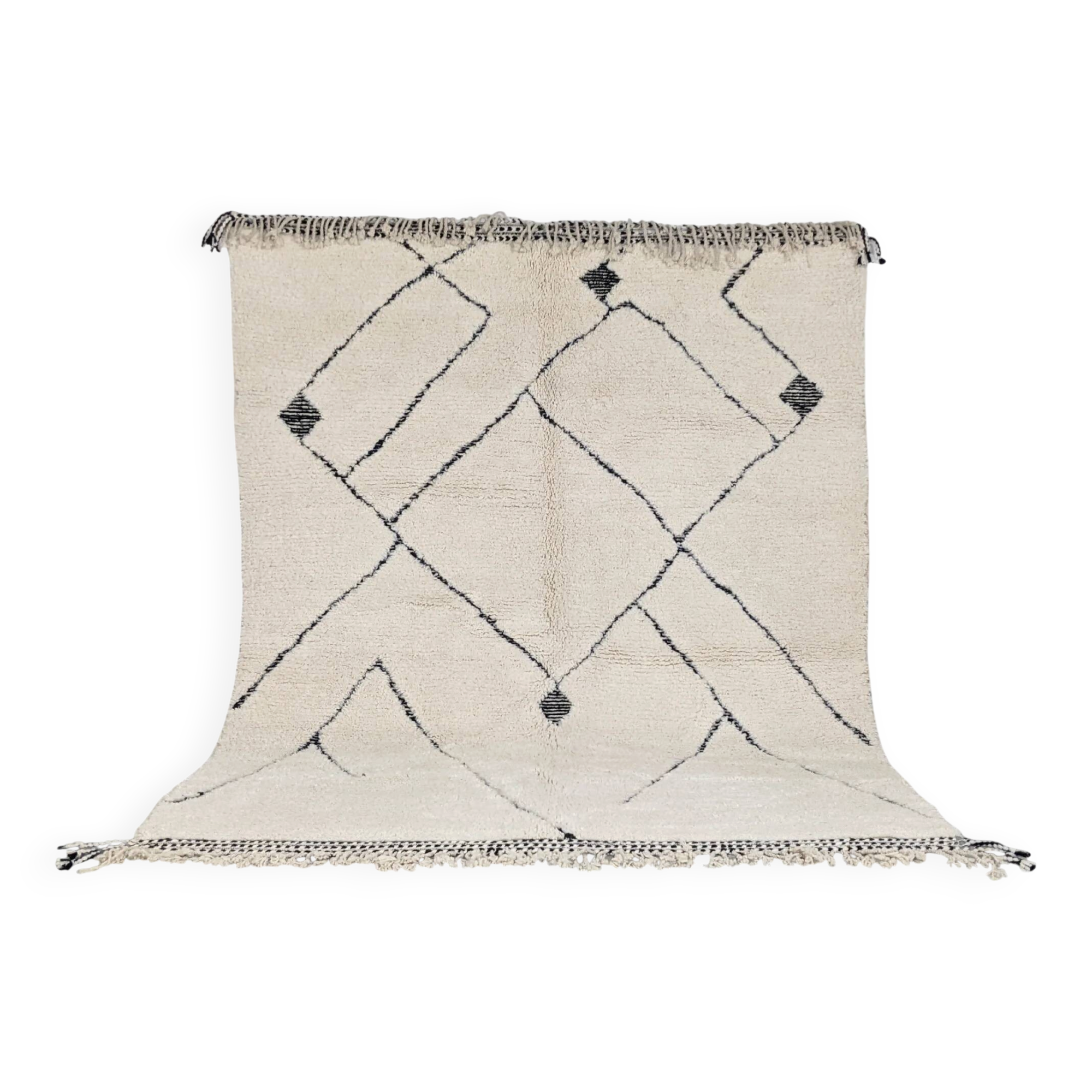 Large Beni Ouarain rug, 285 x 220 cm || 9.35 x 7.22 feet, G-293