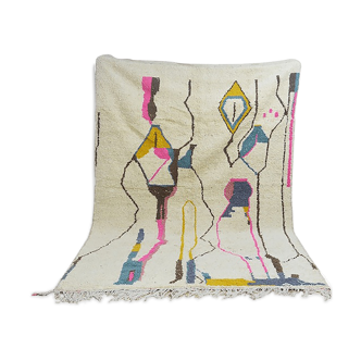 Tapis berbère coloré fait main 290 x 186 cm