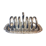 Silver metal toast holder