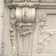 Decorative panel or top of door in wood and patinated stucco 19th century