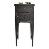 Black patinated Art Deco bedside table