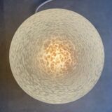 Large vintage glass egg table lamp - Domec
