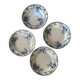 Set of 4 flat ironstone plates by Hippolyte Boulenger