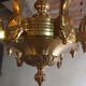 Bronze chandelier with 8 branches Lucien Gau Paris model 16938