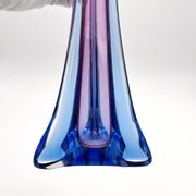 Vase Sommerso Murano violet et bleu