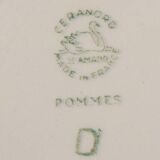 Set de 6 assiettes dépareillées pommes & roses