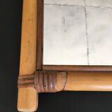 Rattan mirror