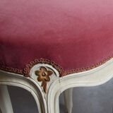 Louis XVI velvet stool