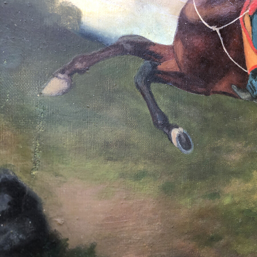 Ancient equestrian painting