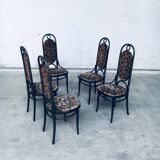 Model 207R Long John Dining Chairs from Thonet, 1979, Set of 5
