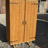 Vintage rattan cabinet