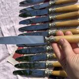 Set of 12 Antique Art Nouveau Table Knives - Tableware