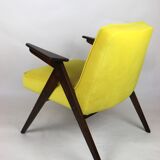 Vintage Yellow Armchair by Józef Chierowski, 1970s