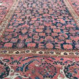 Tapis ancien Beshir afghan fait main 197x396 cm