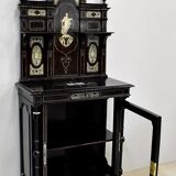 Ceremonial showcase in blackened pearwood, Napoleon III period - 1850