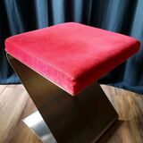 70s folded stainless steel stool